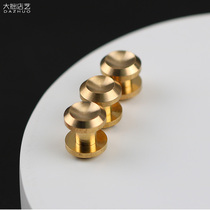 Pure copper belt screws large cut edge concave handmade brass I-shaped nails female nails belt leather accessories