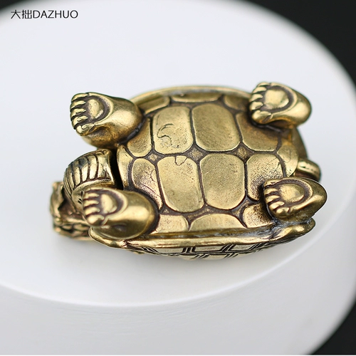 Медный настольный латунный декор ручной работы для офиса, ретро чайный сервиз