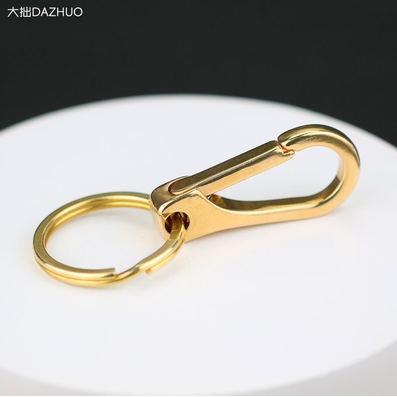 Handmade Pure Copper Keychain for Men, Personalized Creative Brass Car Key Waist Pendant, Retro Style, Simple and Multifunctional Handmade Pure Copper Keychain for Men, Personalized Creative Brass Car Key Waist Pendant, Retro Style, Simple and Multifunctional