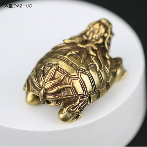 Медный настольный латунный декор ручной работы для офиса, ретро чайный сервиз