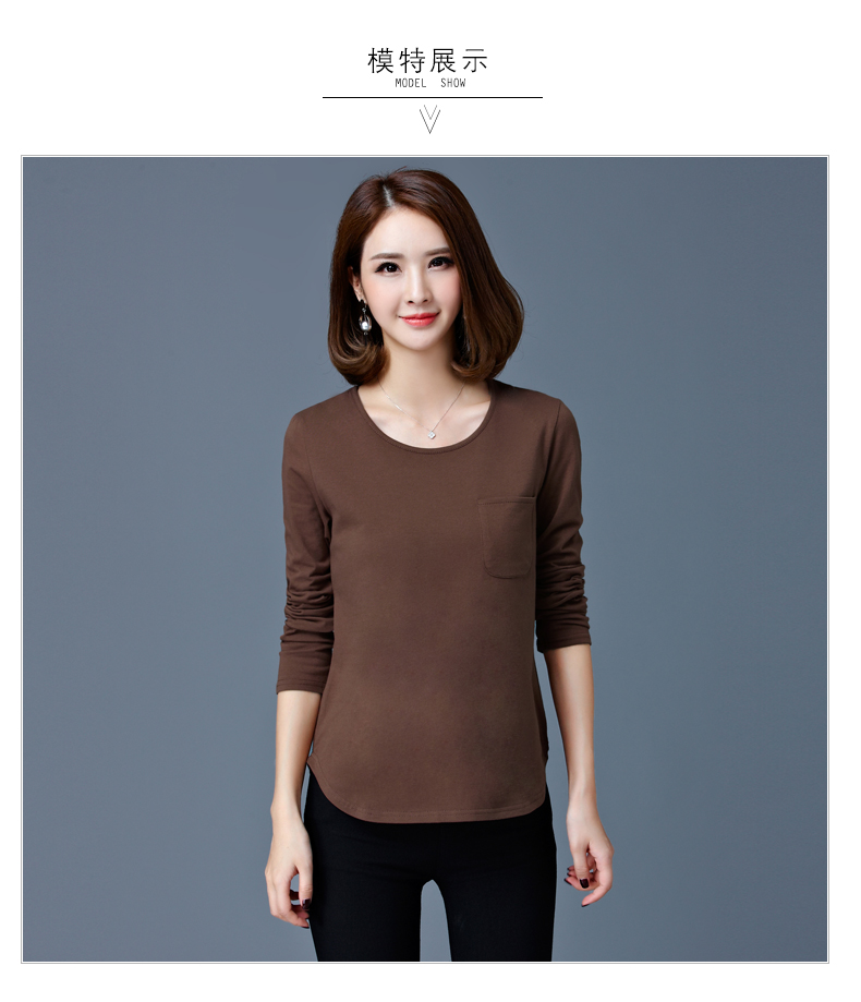 Mẹ trung niên chất liệu cotton dài tay Áo thun nữ quần áo 30-40-50 tuổi Người trung niên quần áo cỡ lớn áo thun kiểu đẹp