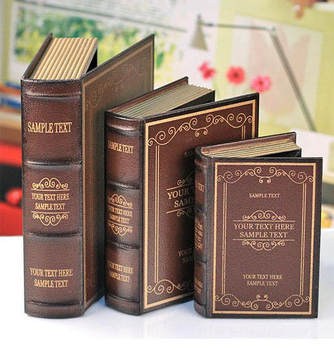 Retro fake book european style wooden desktop decorations