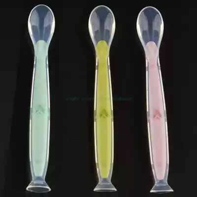 Silicone spoon newborn Spoon box baby silicone soft spoon non-staple food baby soup spoon non-staple food spoon