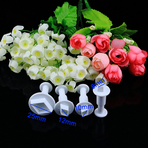 Đất sét giấy ấn tượng đất sét siêu nhẹ công cụ đất sét lá mận tròn vuông in nổi khuôn - Tự làm khuôn nướng khuôn oval