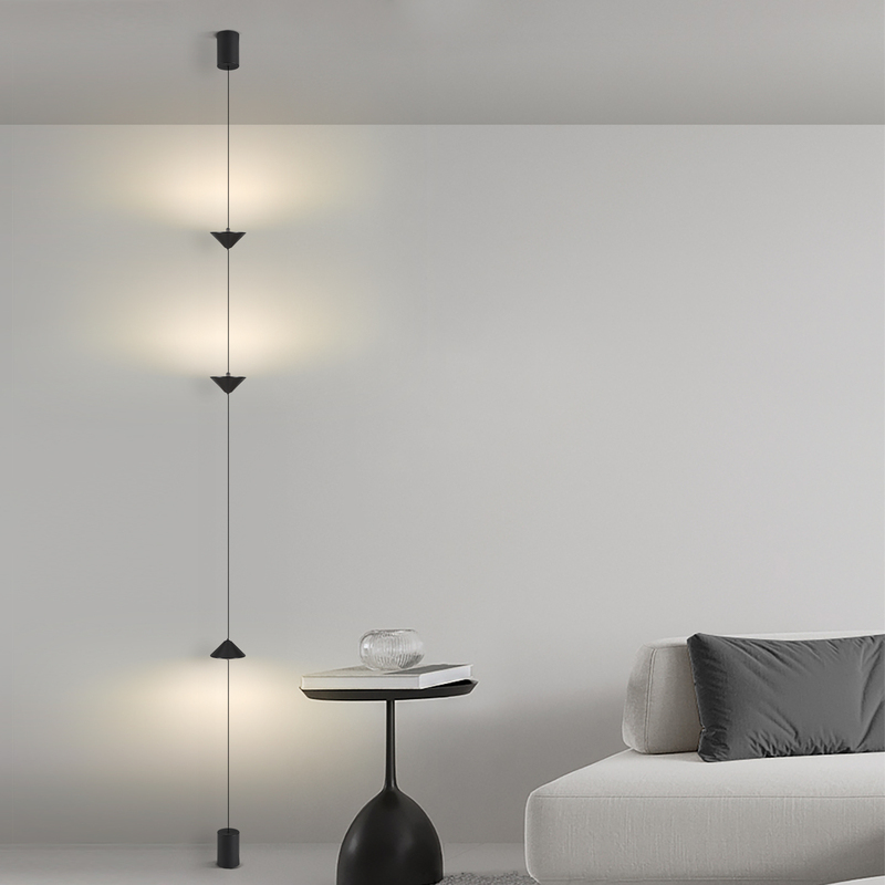 Living Room Background Wall Hourglass Floor Chandelier Sofa Side Corner Ambient Light Minimalist Bedroom Bedside Pendant Light