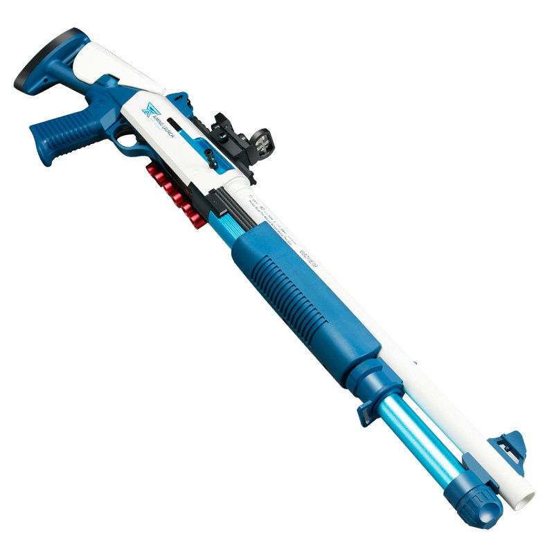M870 spray metal shell soft shotgun simulation XM1014 loose shotgun model boy gun toy children gun