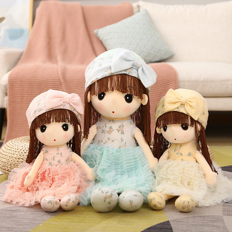 Cute Fellow plush doll doll doll doll doll girl princess bed sleeping and cuddle pillow gift