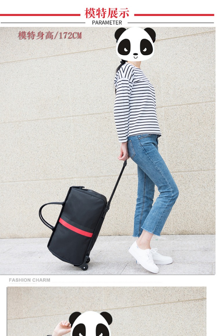 Xe đẩy túi túi du lịch túi nhà công suất lớn túi duffel nam giới và phụ nữ kinh doanh chuyến đi gói sọc thể dục túi xách tay túi du lịch túi du lịch mini
