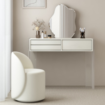 Acrylic new bedroom dresser small family type net red white transparent make-up table suspended baking varnish storage cabinet