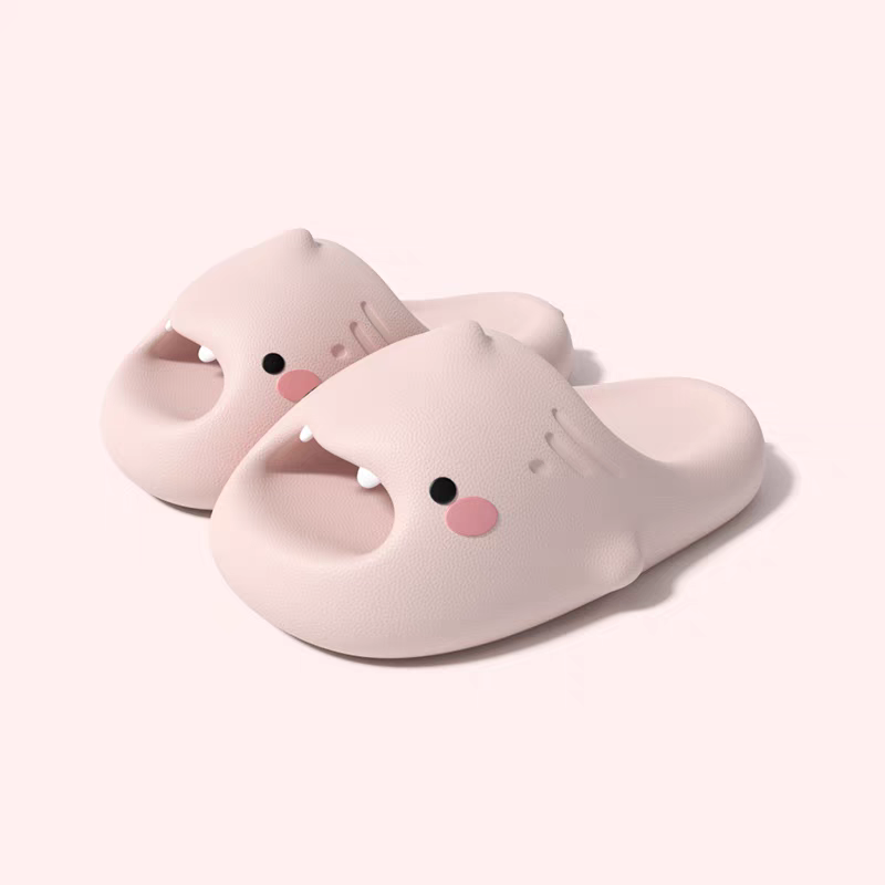 Kids Shark Slide Sandals – Cute Non-Slip Indoor Slippers for Girls, Summer House Shoes 2025