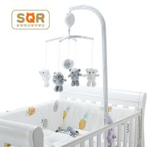 Crib bell rotating music bedside rattle fabric pendant newborn baby soothing bed hanging educational toy