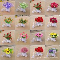 Bay window decorative ornaments simulated flower set room float indoor living room high-end coffee table desktop fake small ornaments