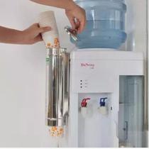 Wall-mounted punch-free automatic cup dispenser paper cup holder plastic cup water dispenser disposable cup holder stainless steel