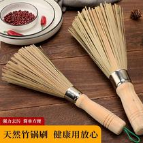 Sobit natural bamboo pot washing brush long handle cleaning brush degreasing tool bamboo brush handle non-stick oil dishwashing brush