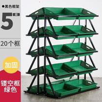 Factory direct sales supermarket convenience store vegetable rack fruit shelf snack shelf multi-layer fresh supermarket storage rack