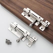 Stainless steel 304 latch lock door buckle door latch door bolt lock door anti-theft latch fat boy latch bright latch thickened