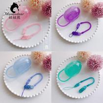 Baby pacifier box storage box Baby New Sleep Anyi pacifier storage box dust cover portable and portable