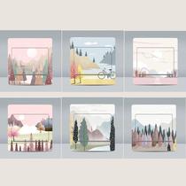 Green potted plant removable switch sticker switch film socket sticker cartoon creative