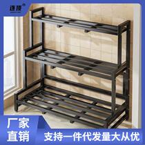 Flower rack storage rack balcony living room floor-standing outdoor courtyard display outdoor multi-layer iron stainless steel flower rack