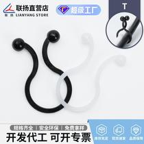 Spherical cable clamp wire harness ring cable management ring plastic nylon buckle fixed cable clamp cable management cable twist ring