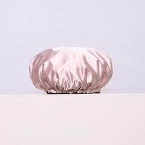 Shower cap womens waterproof headgear shower cap kitchen oil fume-proof hat thickened double-layer hair mask special care hood