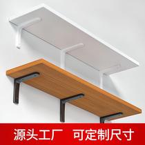 Wall rack one-word shelf suspended living room wall partition storage bookshelf wooden wall hanging shelf bracket