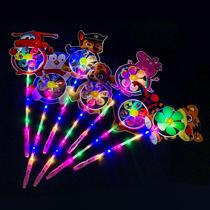 Colorful luminous plastic rotating large windmill outdoor childrens toy childrens diy hand-decorated internet celebrity small windmill