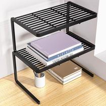 Office desk storage rack office desk file organization storage rack dormitory multi-layer iron simple small bookshelf