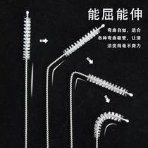 Newborn baby gravity ball bottle cleaning pacifier small glass straw brush childrens water cup cleaning fine gaps