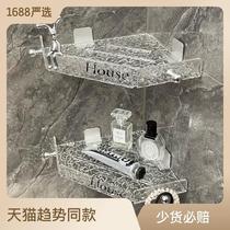 Bathroom storage rack acrylic bathroom toilet washbasin storage rack desktop cosmetics storage box