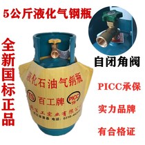Brand new Baigong brand 2021 5kg liquefied gas tank 5kg liquefied steel cylinder Empty tank Small gas tank Small steel cylinder