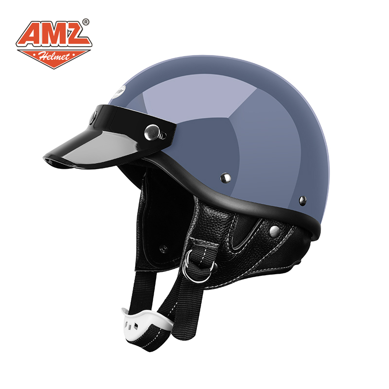 AMZ's new summer Halley Safety Halley Red Hat Japanese 50s Red Helmet semi - overlap safety hat