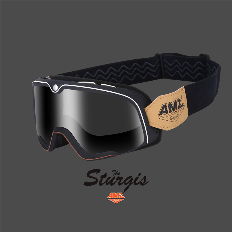 AMZ Cross-country Safety Safety Helmet Locomotive Goggle Sheet Retro Khale Windproof Sand Anti-Dust Riding Goggles