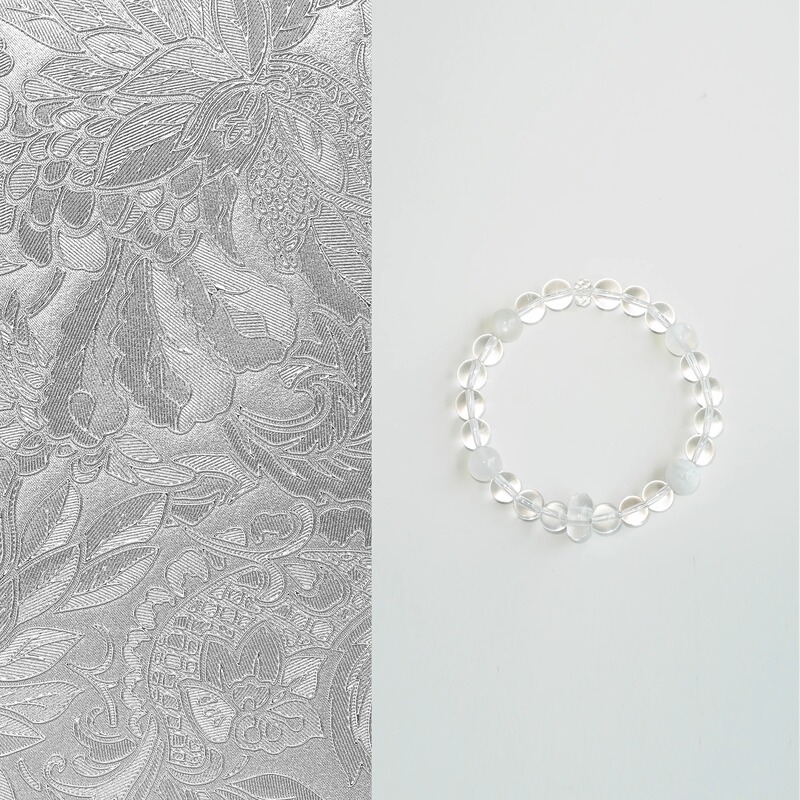 Qiantao「Snow Velvet」Original Natural High Purity White Crystal Good Luck and Wealth Bracelet Couple Bracelet Gift