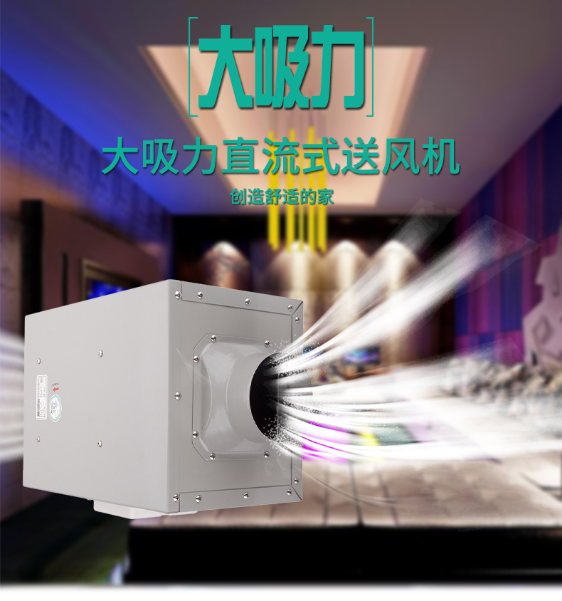 Green island wind DC exhaust fan ventilation exhaust fan DPT10-12B air supply and exhaust pipe dual-purpose fan
