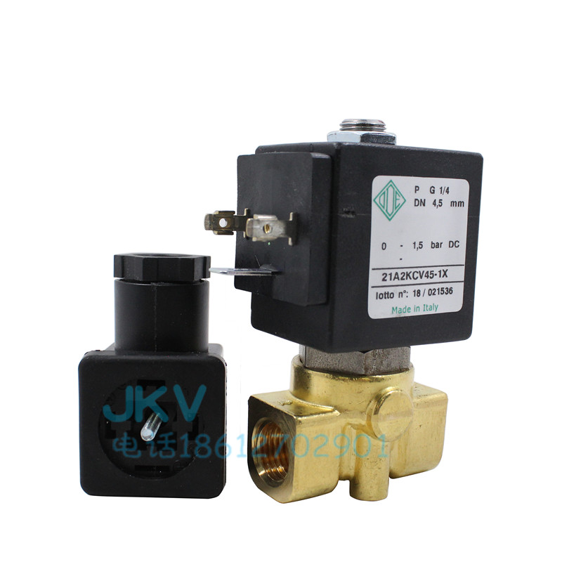 Italian ODE import conditioning solenoid valve 21A2KCV45-1X Two normally closed 220V 24v 2 points
