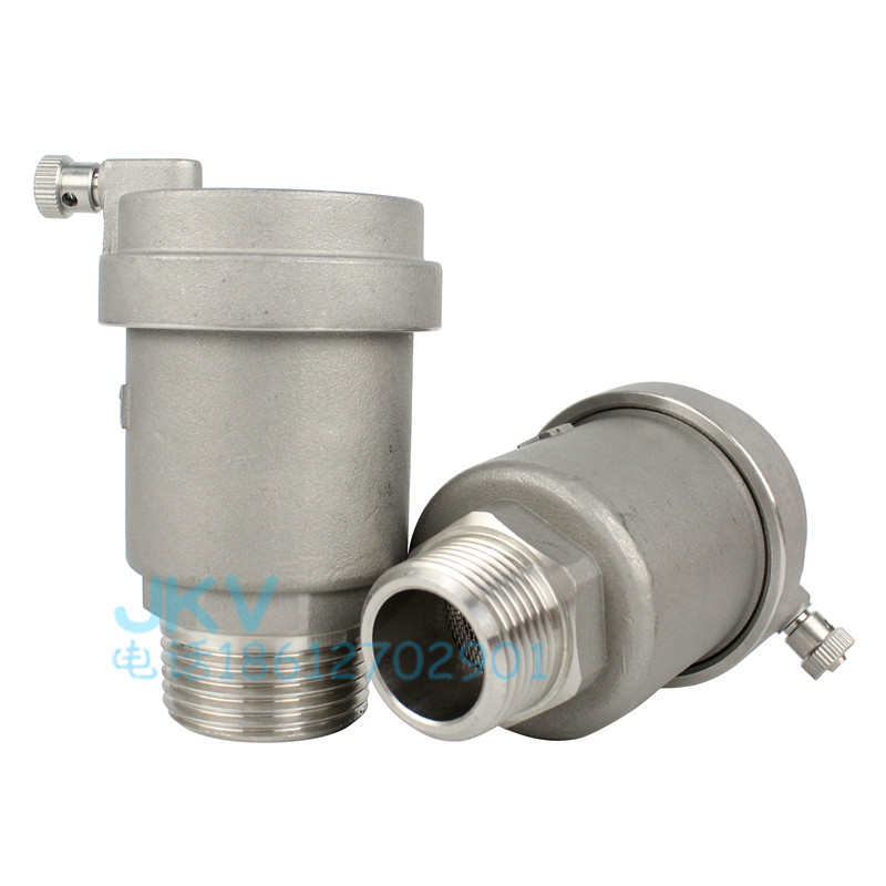 304 stainless steel automatic vent valve Home tap water emptying valve Heating ground warm bleed valve 4 points 6 points 1 inch