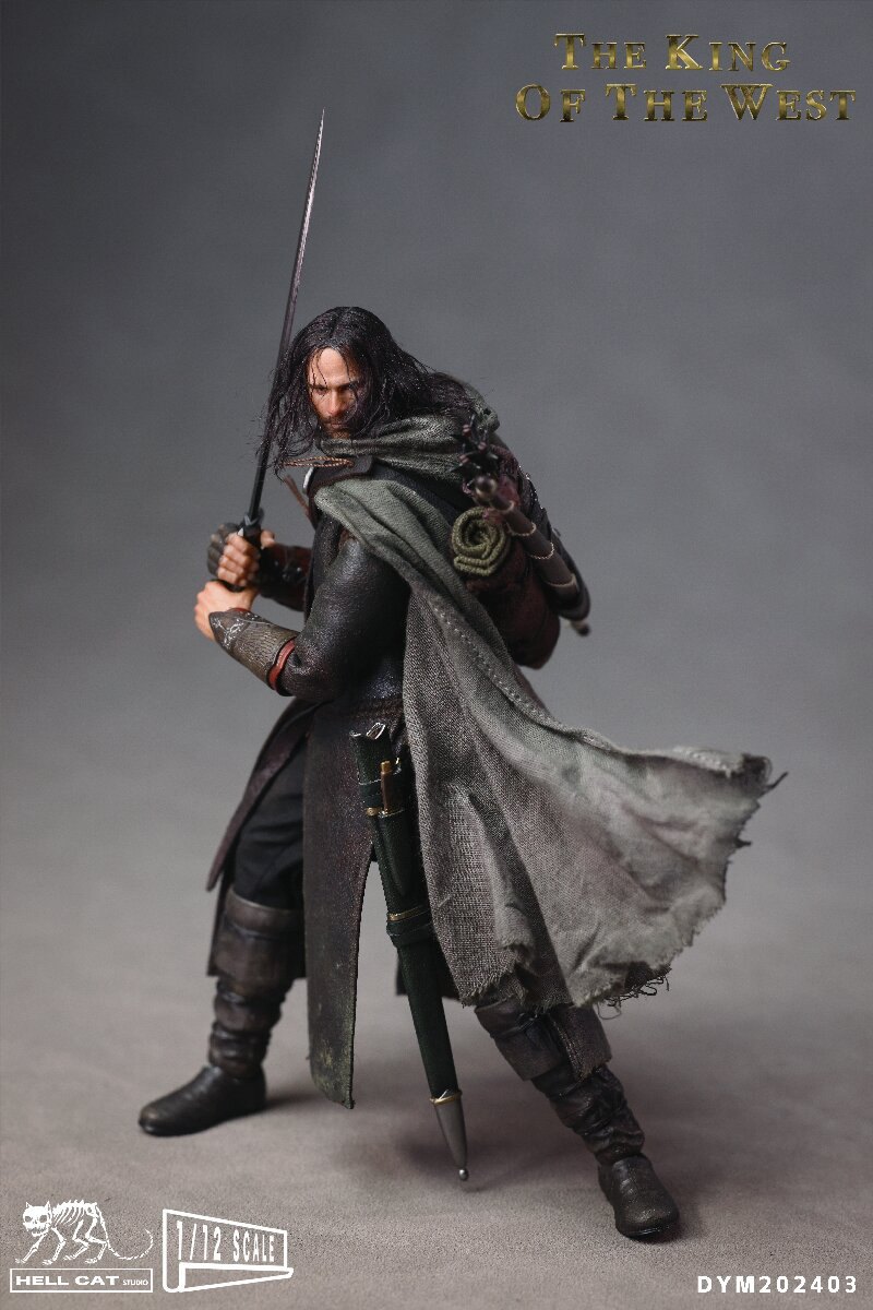 Hell Cat 1/12 The Lord of the Rings Aragorn Action Figure In Stock