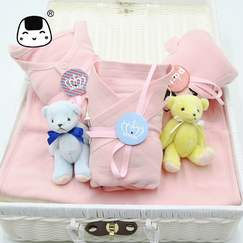 Tangbaby hộp quà tặng cho trẻ sơ sinh mùa xuân và mùa hè Quần áo cotton hữu cơ 0-3 tháng cho bé hộp quà - Bộ quà tặng em bé