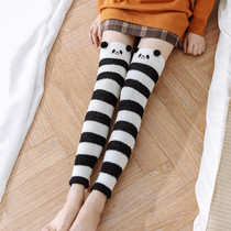 Japanese woolen socks cute home socks coral velvet stockings womens sleep socks thick warm socks