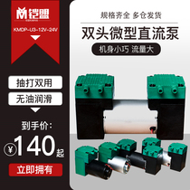 Double-head interface DC miniature small vacuum pump 12V 220V Mini atomizing machine suction diaphragm pump