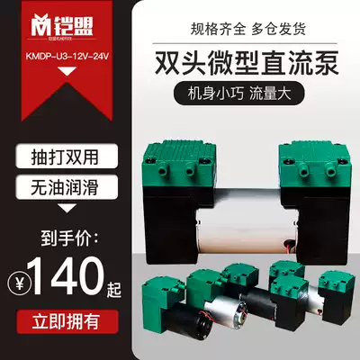 Double-head interface DC miniature small vacuum pump 12V 220V Mini atomizing machine suction diaphragm pump