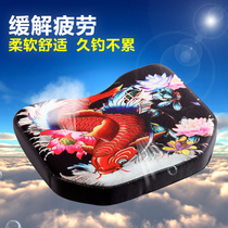 New thickening fishing cushion cushion general-purpose silicone waterproof breathable suction sucker high-bullet memory cotton
