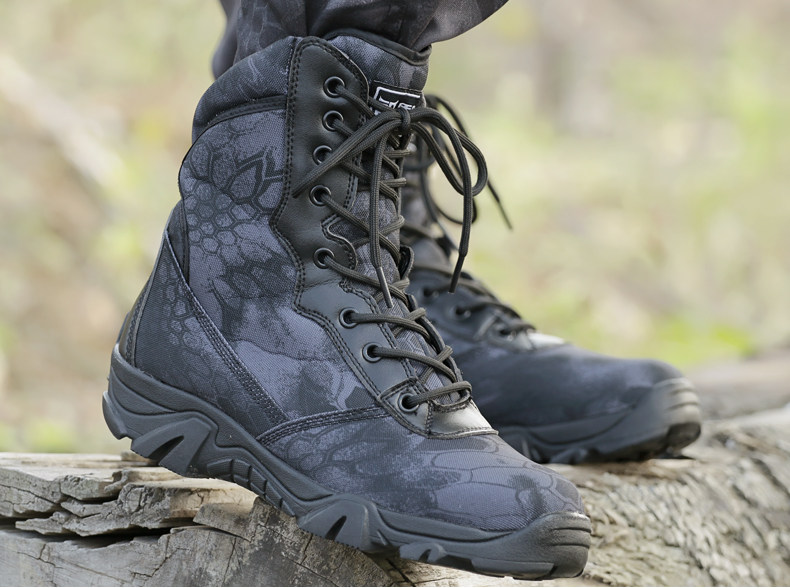 Bottes militaires en cuir - amortissement - Ref 1398290 Image 22