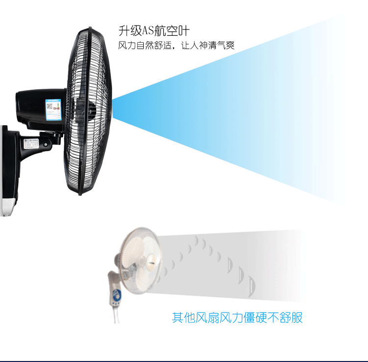 Quạt trần Thượng Hải Narcissus Quạt treo tường Nhà hàng Nhà hàng Im lặng 18 inch Quạt công nghiệp Lắc Quạt thương mại - Quạt điện quạt sạc xiaomi