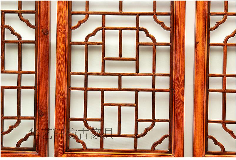Ming và Qing đồ nội thất cổ Trung Quốc cổ điển rắn gỗ chạm khắc màn hình gấp màn hình màn hình ghế treo màn hình cửa gỗ cửa sổ lưới