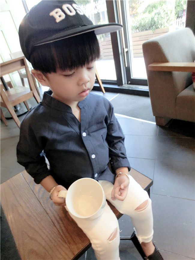 Chemise enfant à manche longue - Ref 2083697 Image 25