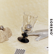 SOREMO classical glass goblet elegant funky vintage vase French cocktail Cup gift vintage