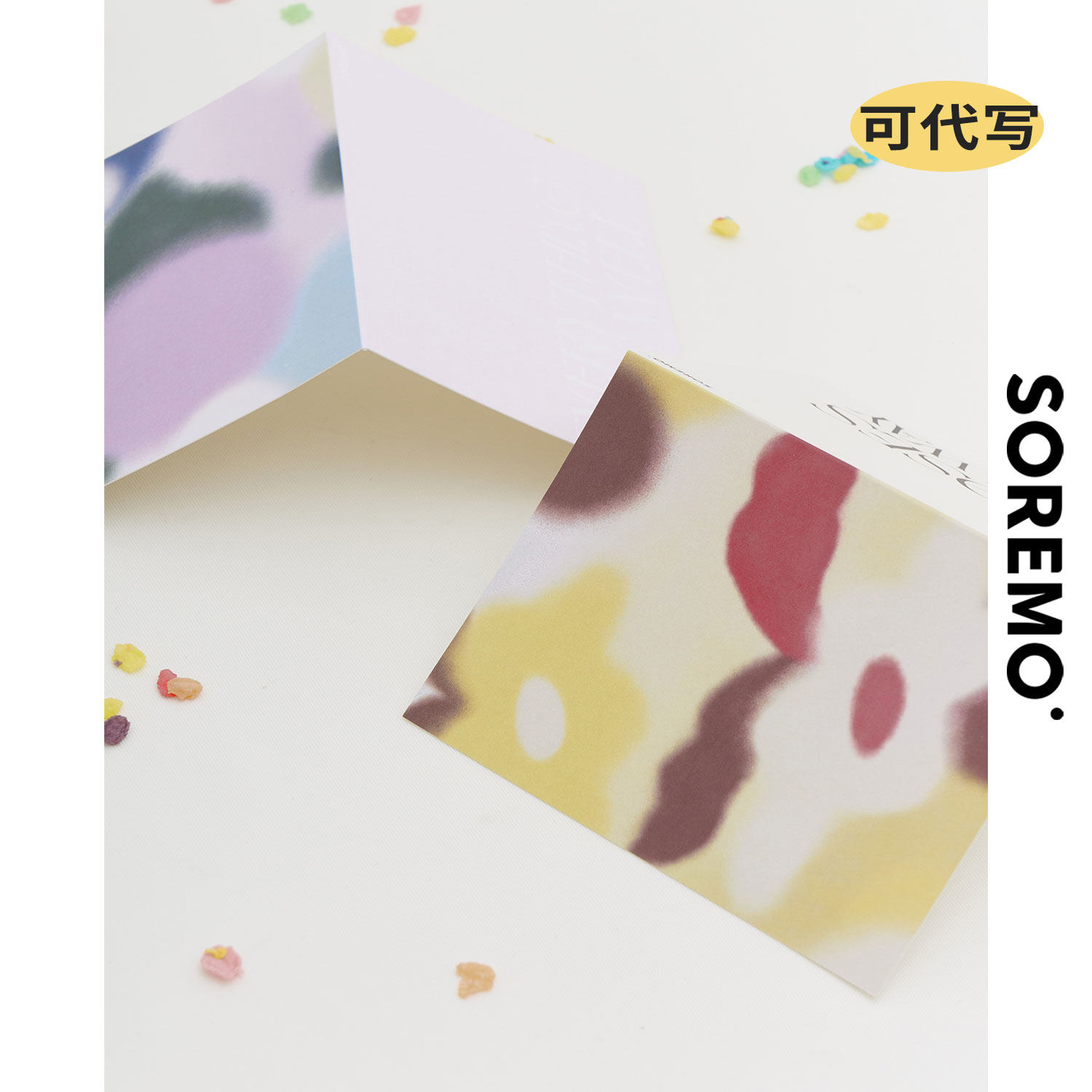SOREMO handwritten card to write blessings, single shot greeting card is not issued