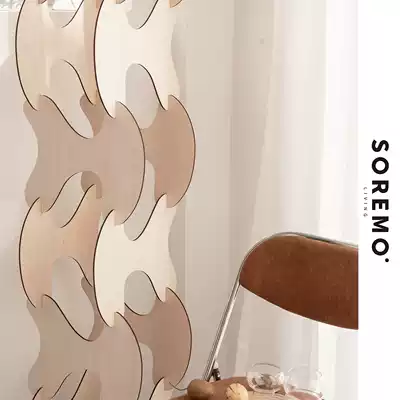 SOREMO original wood chip combination sculpture avant-garde installation art living room large ornaments homestay ins clothing store